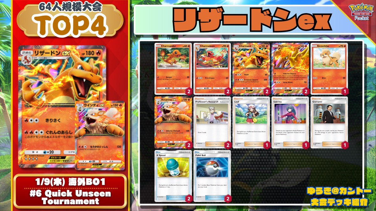 🔍 大会ピックアップデッキ ▶︎ #6 Quick Unseen Tournament (64人