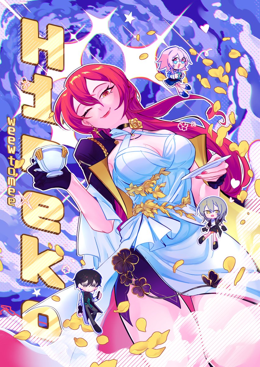 weew_tomee's tweet image. another pic i drew for a zine over a year ago ll
#himeko #HonkaiStarRail