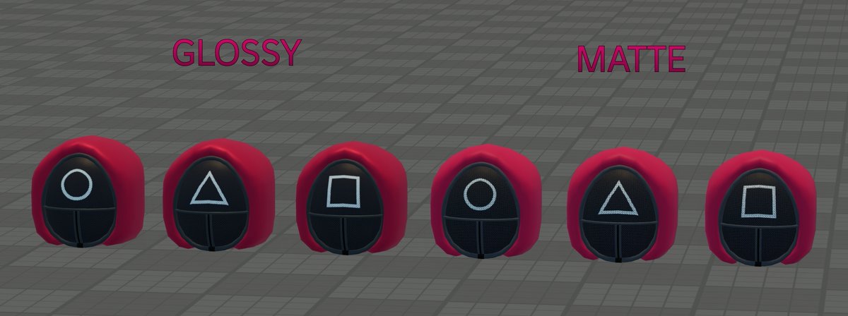 Made some squid game masks, feel free to add them to your games!

Get them here: create.roblox.com/store/asset/13…

#Roblox #RobloxDev