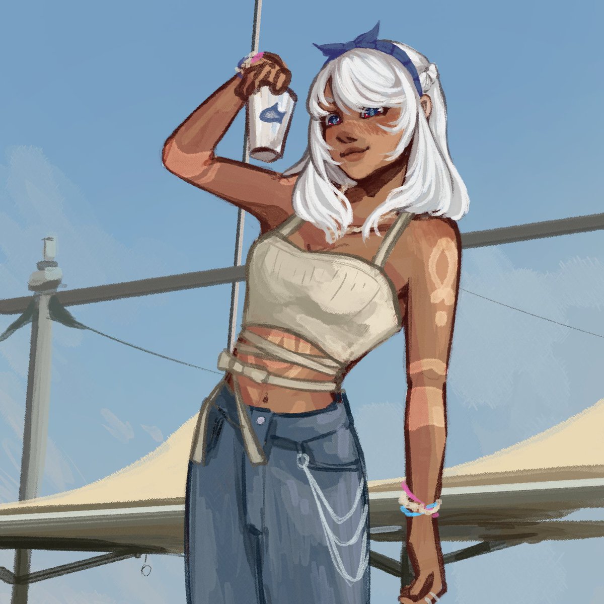 emberitharts's tweet photo. Modern Natlan has such a chokehold on me, as does #Mualani (she is the cutie patootiest of cutie patooties)
.
(full image in thread because twitter likes to chop up my art whenever I post it) https://t.co/yjPt3zl7iR