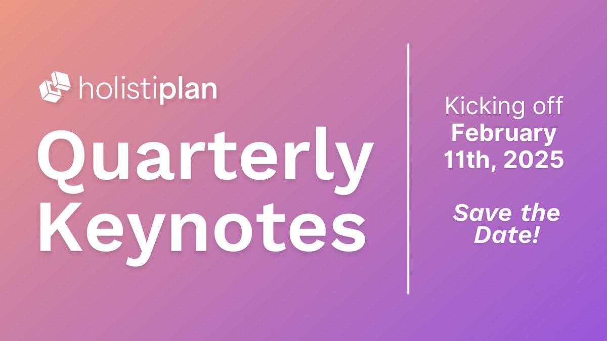 Holistiplan (@holistiplan) on Twitter photo Join us on 2/11 for our inaugural Quarterly Keynote event!
This session will include insights from the one and only <a href="/CPAPlanner/">Jeff Levine, CPA/PFS, CFP®</a>, a deep dive into some of Holistiplan’s tools, and real-world strategies shared by standout advisors.
Register now!
hubs.la/Q031ZsbX0 Join us on 2/11 for our inaugural Quarterly Keynote event!
This session will include insights from the one and only <a href="/CPAPlanner/">Jeff Levine, CPA/PFS, CFP®</a>, a deep dive into some of Holistiplan’s tools, and real-world strategies shared by standout advisors.
Register now!
hubs.la/Q031ZsbX0