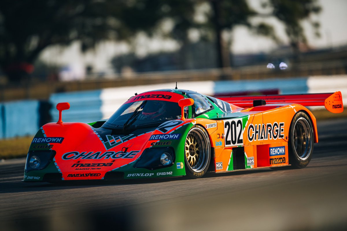 MazdaRacing's tweet photo. Rotaries racing around Sebring.

#MazdaMotorsports https://t.co/HuPZj6mPVJ