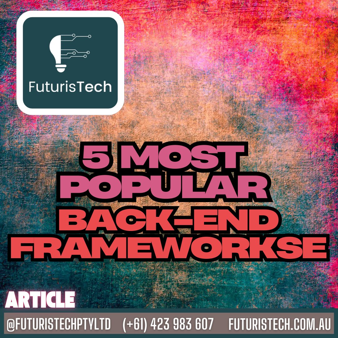 futuristechpty's tweet image. 🚀 Choosing the right back-end framework can be a game-changer for your application!
Click to read more:
futuristech.com.au/5-most-popular…
📱Call: (+61) 423 983 607
📩 Email us: info@futuristech.com.au
🖥️Our Website: futuristech.com.au
#WebDevelopment #BackendFrameworks