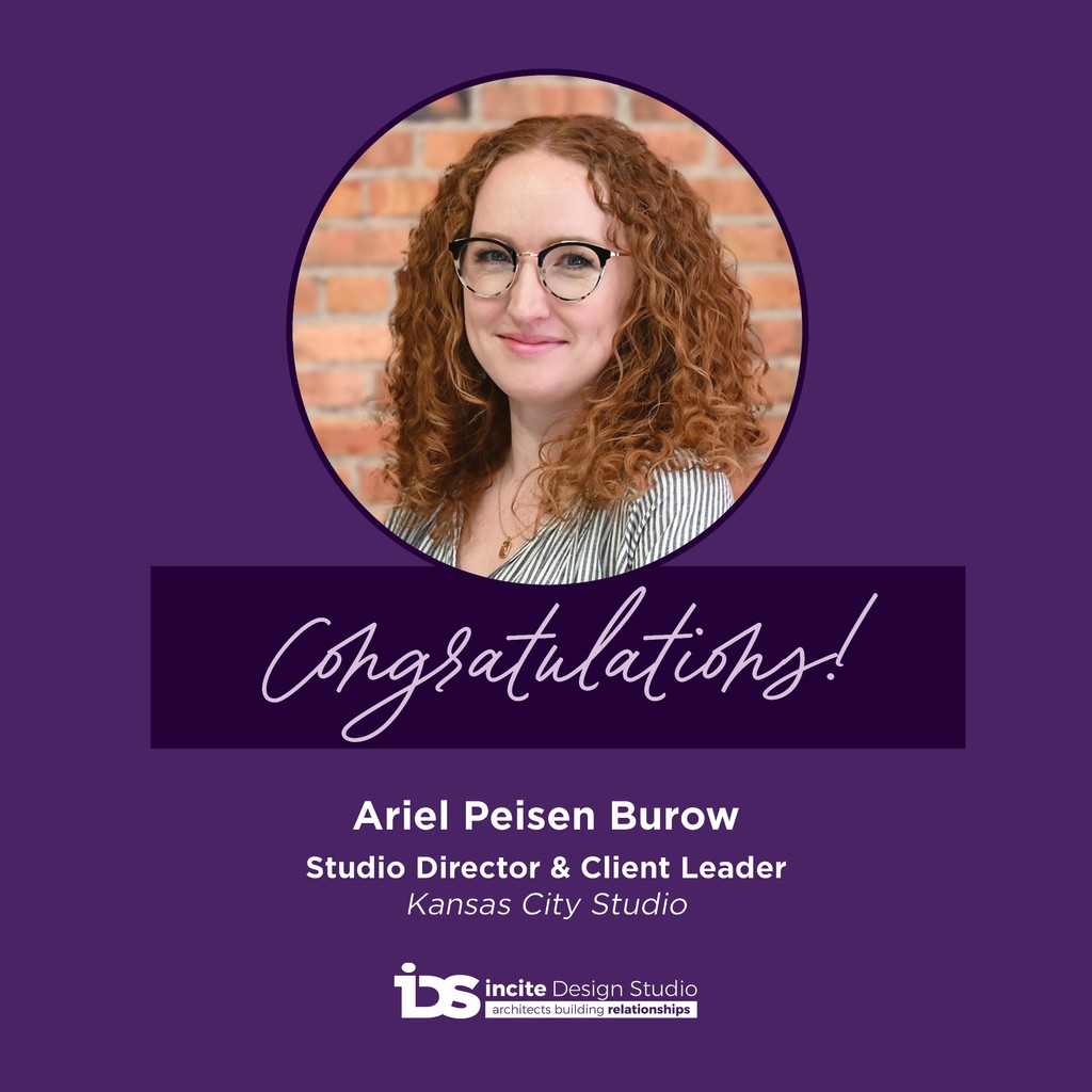 We're thrilled to announce Ariel's promotion to Studio Director &amp; Client Leader for our Kansas City Studio! We can't wait to see how she'll continue to elevate our work and client partnerships in this new role. Congrats, Ariel!