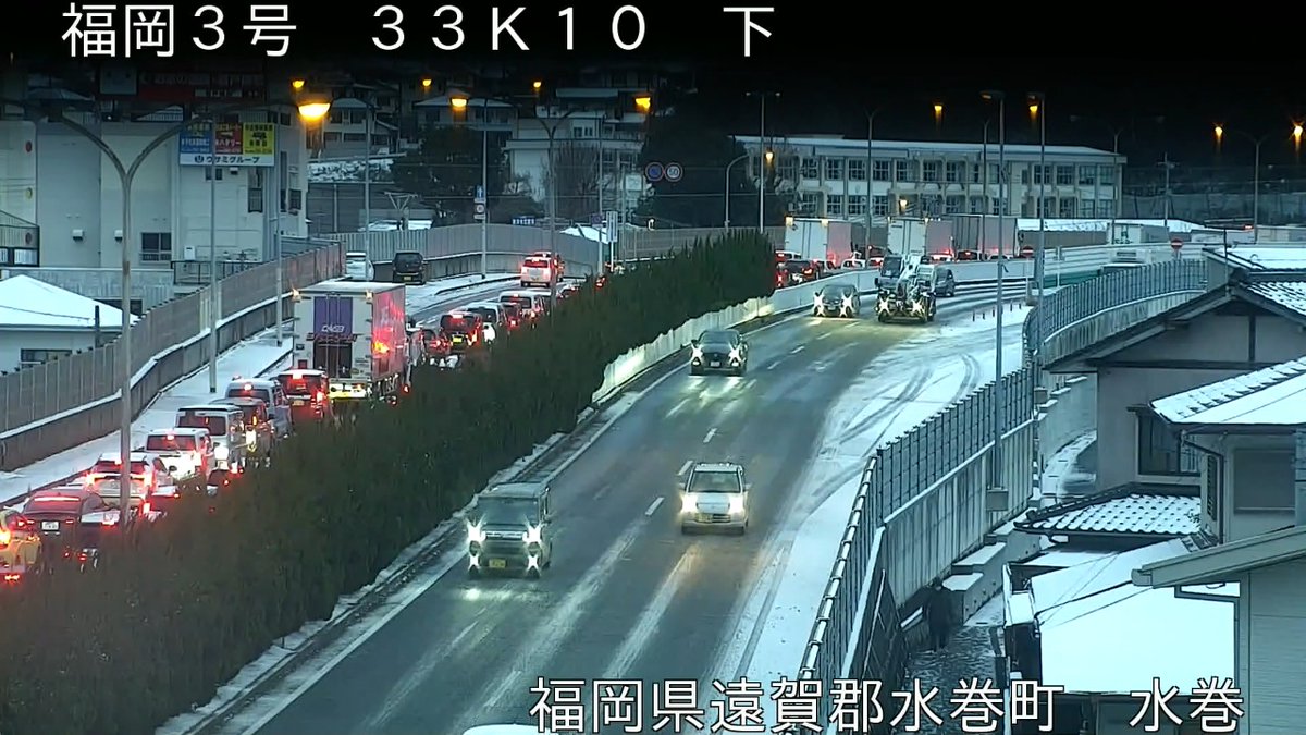 1月10日（金）7時30分現在の管内の道路状況です。 #路面凍結 等により
