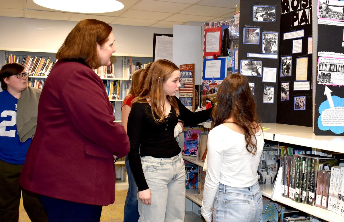 NS MIDDLE SCHOOL HISTORY DAY
To create an authentic audience, many teachers &amp; admin were invited to view student projects &amp; speak with them throughout the day including Supt. Dr. Z,  Dr. Smyth, Dr. O’Hara, &amp; Dr. Maram Mabrouk. Bravo to all!