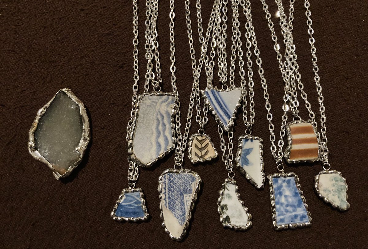 First attempt at soldering vs the necklaces I’ll be selling!! Love to see visible improvement of skill🥰🥰