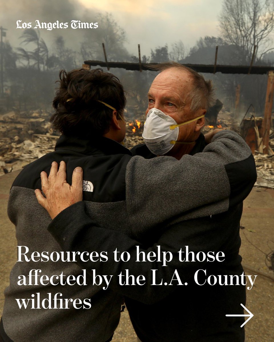 If you're looking for a way to help those affected by fires raging across L.A County, here are over 20 organizations where you can donate money, materials or time to those in need: latimes.com/california/sto…
