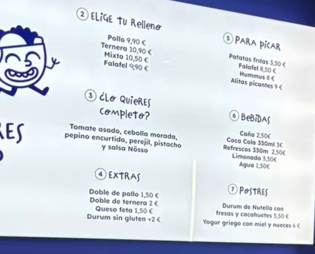 odio coruña
17€ un kebab+patatas+cocacola espero que les vaya tremendamente mal al nuevo local este
