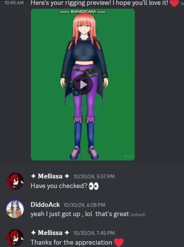 My sweet client, I made a Live2D for her, and she was so happy! She's such a kind-hearted and lovely person^^😊

#Live2dCommissions #live2d #ArtistOnTwitter
