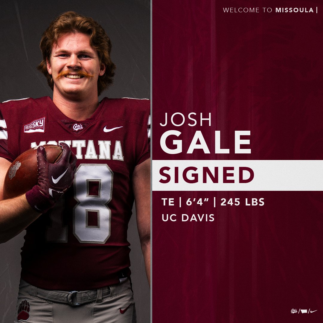 Another big time addition to the tight end room 💪

Welcome to Missoula <a href="/JoshuaJGale/">Joshua Justice Gale</a>!

#GoGriz
