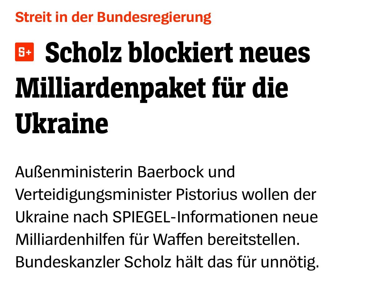 Ich war am 6.11. im Koalitionsausschuss dabei als Scholz von uns ultimativ verlangt hat die Schuldenbremse auszusetzen um angeblich die Ukraine zu unterstützen. Und nun das. Die Ukraine war also nur sein Mittel zum Zweck. Unwürdig.