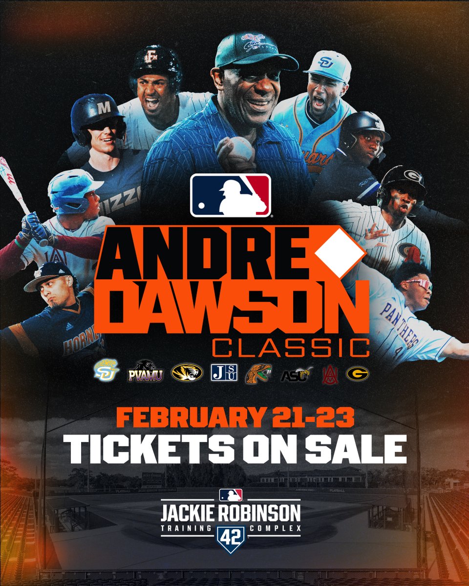 JRTC42's tweet image. TICKETS ON SALE NOW for the 2025 Andre Dawson Classic! ‼️🦅🎟️
Watch seven of the top Division One HBCU programs and SEC new comer the University of Missouri compete in MLB's annual invitational tournament! ⚾️
Tickets now available, 🔗 in our bio!