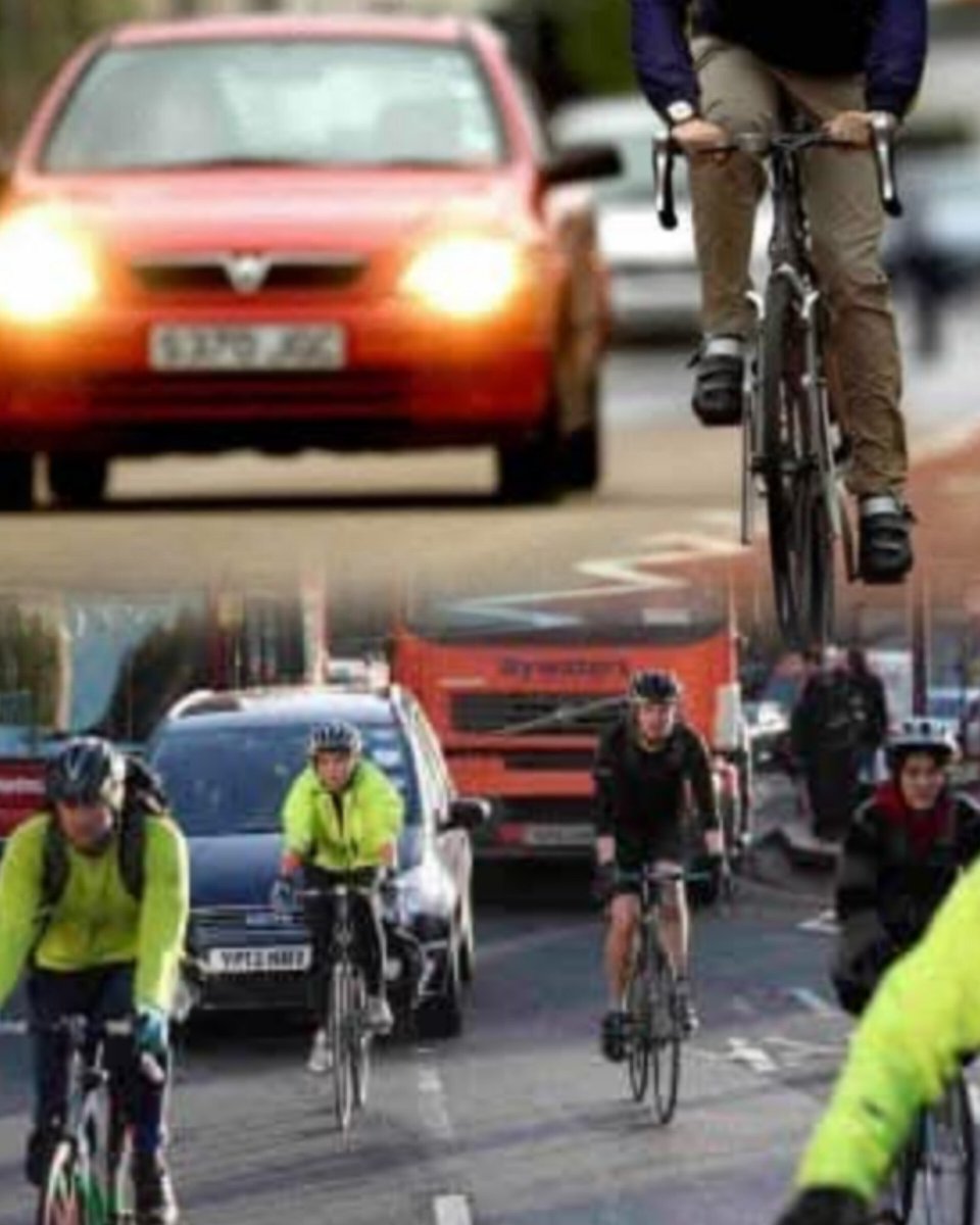 Un estudio reveló que el 70% de los ciclistas se sienten vulnerados por algún automovilista. 😧 Pero, para ser justos,  principalmente es el diseño de las ciudades orientado al 🚗 el que pone en peligro su vida. 🛣️☠️🚲