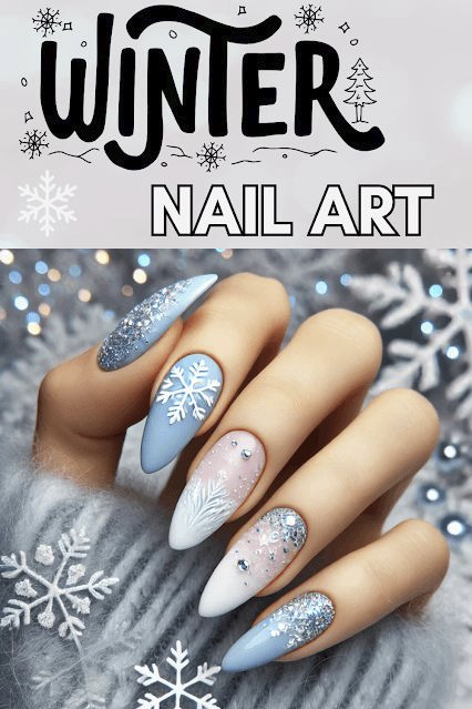 What’s trending this winter? Snowflake nails! These frosty designs are the perfect way to add a little sparkle to your January vibes.  barbiesbeautybits.com/2025/01/new-ye…