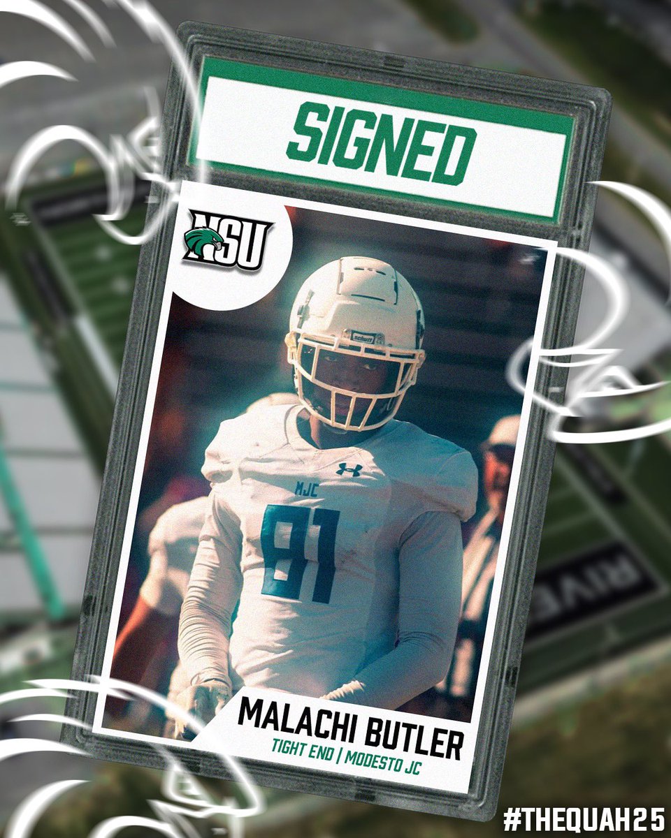 Malachi Butler is a 6’8 240 lbs Tight End from Modesto Junior College. He had 26 catches for 458 yards and 6 TDs last year and was an All-Conference selection. He brings high level athletic ability to stretch defenses vertically and plays with a physicality to block the point of