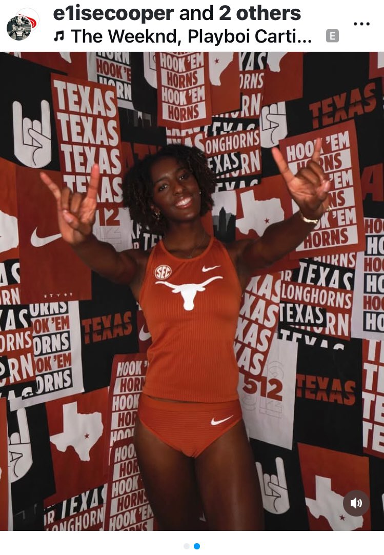 RayFamily4's tweet photo. Congrats to my track daughter Elise Cooper (McDonogh), who has officially committed the University of Texas to continue her academic and athletic pursuits. @McDonoghSchool @MilesplitMD @milesplit @SunVarsity @AllBannerSports @IAAMconnected @BaltCoSunSports @McdonoghX https://t.co/ZhogYe0Y5H