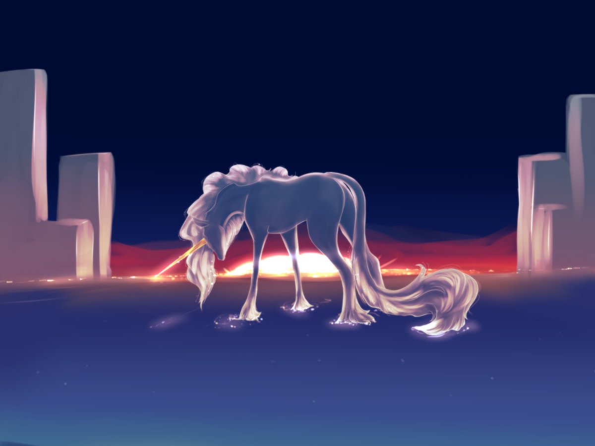 Tweginator's tweet image. ~I Dream of a World where We can be Together~

Meant to be post KH3, when nobody is able to find Sora. I also just wanted to doodle unicorn Riku with  dawn behind him so I can attempt light shining thru his hair.