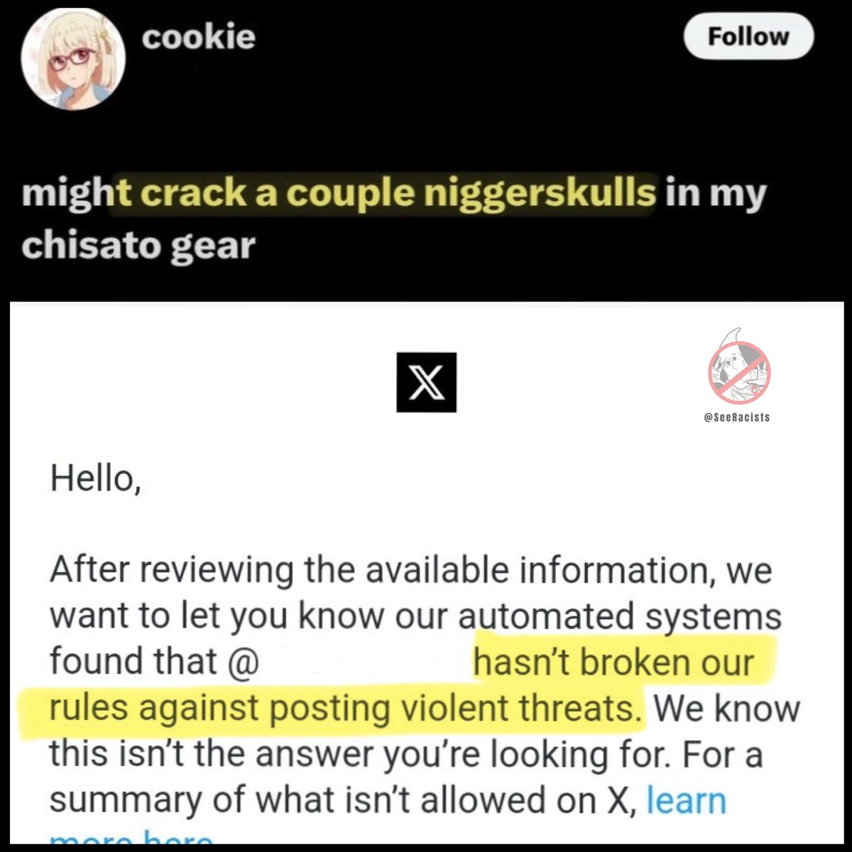 i Report Racism & Child Crimes tweet media