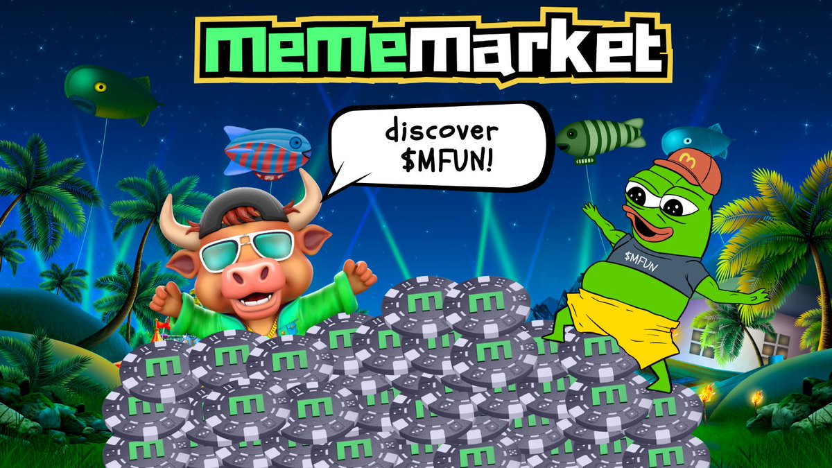 Ready to explore the magic of $MFUN?🪄

$MFUN is the key to #MemeMarket!🔑

As a cultural utility and governance token, $MFUN lets you predict, stake, farm, play, and earn rewards while shaping the future of #memes!😍

With Proof-of-Culture rewards, premium features, and fair