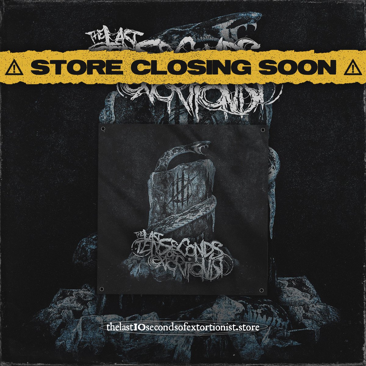 ⚠️ STORE CLOSING SUNDAY ⚠️

This weekend is your LAST CHANCE to pick up these limited items from our collab with <a href="/TLTSOL/">The Last Ten Seconds of Life</a> 

LINK BELOW

thelast10secondsofextortionist.store