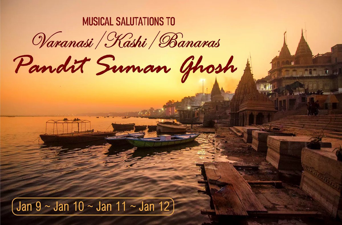 Sunrise and Sunset-time concerts in #Varanasi
#Kashi #Banaras
