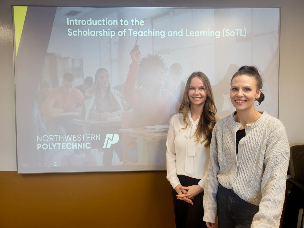 Thank you to our Deans Dr. Jodi Peebles and Megan Stone for leading yesterday's insightful workshop on the Scholarship of Teaching and Learning!🎓
Our educators gained valuable perspectives on systematic approaches to studying and improving teaching practices in higher education!