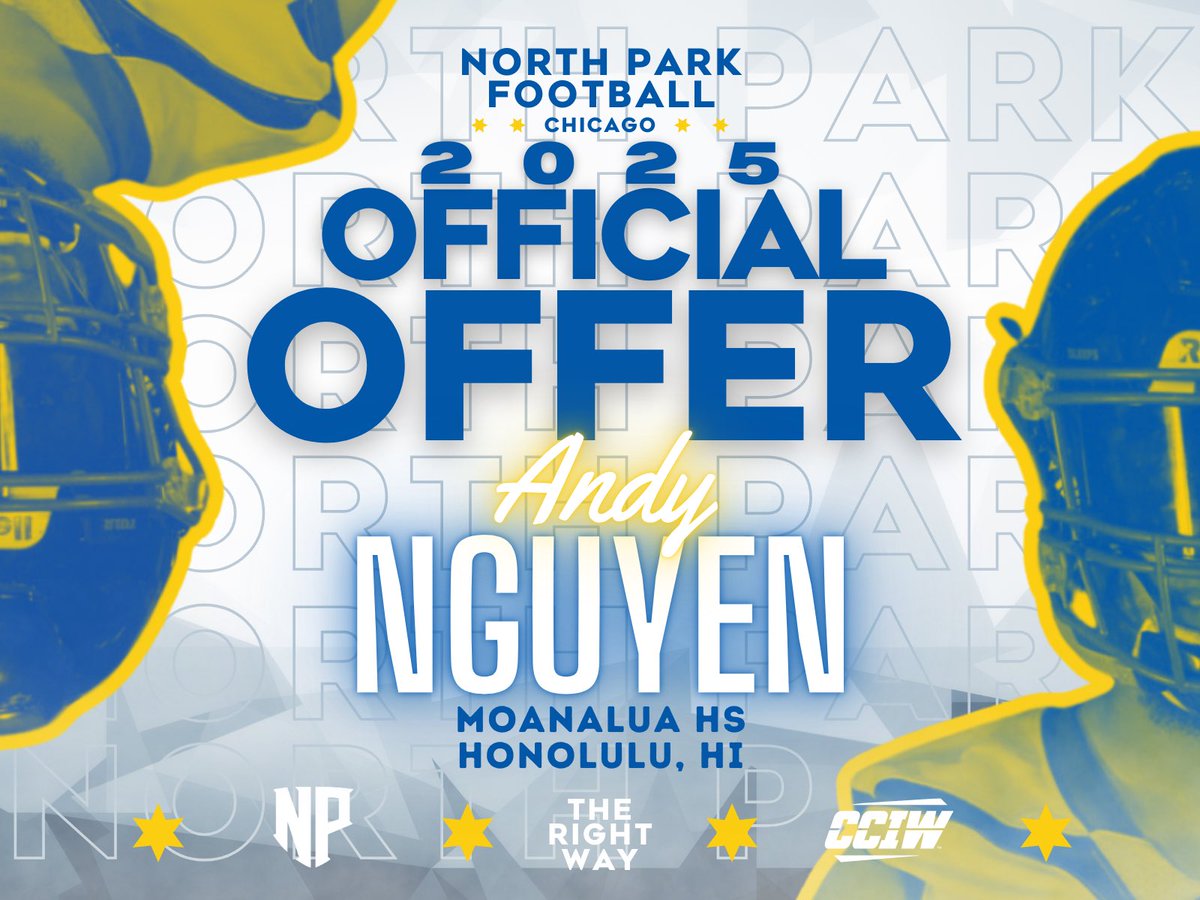 Blessed to receive an offer to North Park University!!