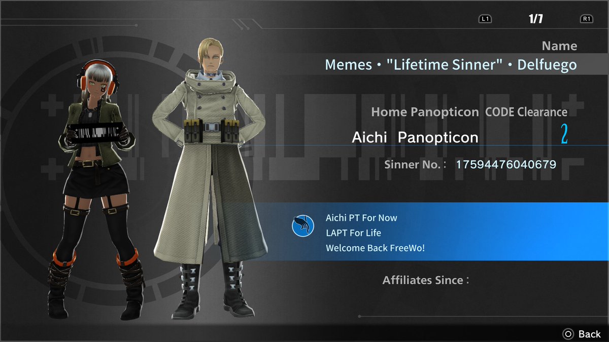 we're so back (in jail) <a href="/FWars_wall/">フリウォ創作壁</a> #フリーダムウォーズ