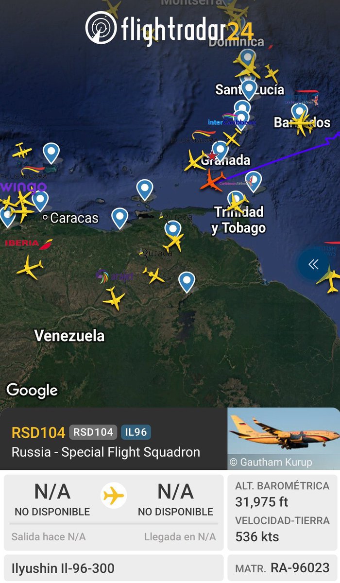 🇻🇪 | ÚLTIMO: ESTA NOCHE EL EX DICTADOR NICOLÁS MADURO HA SALIDO DEL PAÍS EN UN AVIÓN DE LA FUERZA AÉREA RUSA.