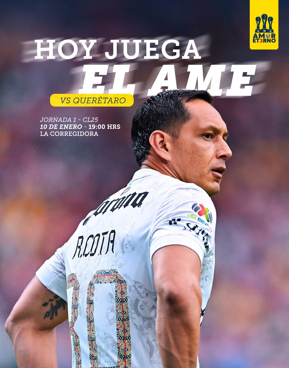 ClubAmerica's tweet photo. ¡HOY JUEGA EL AME! 🦅💥 https://t.co/XImLzmdLmN