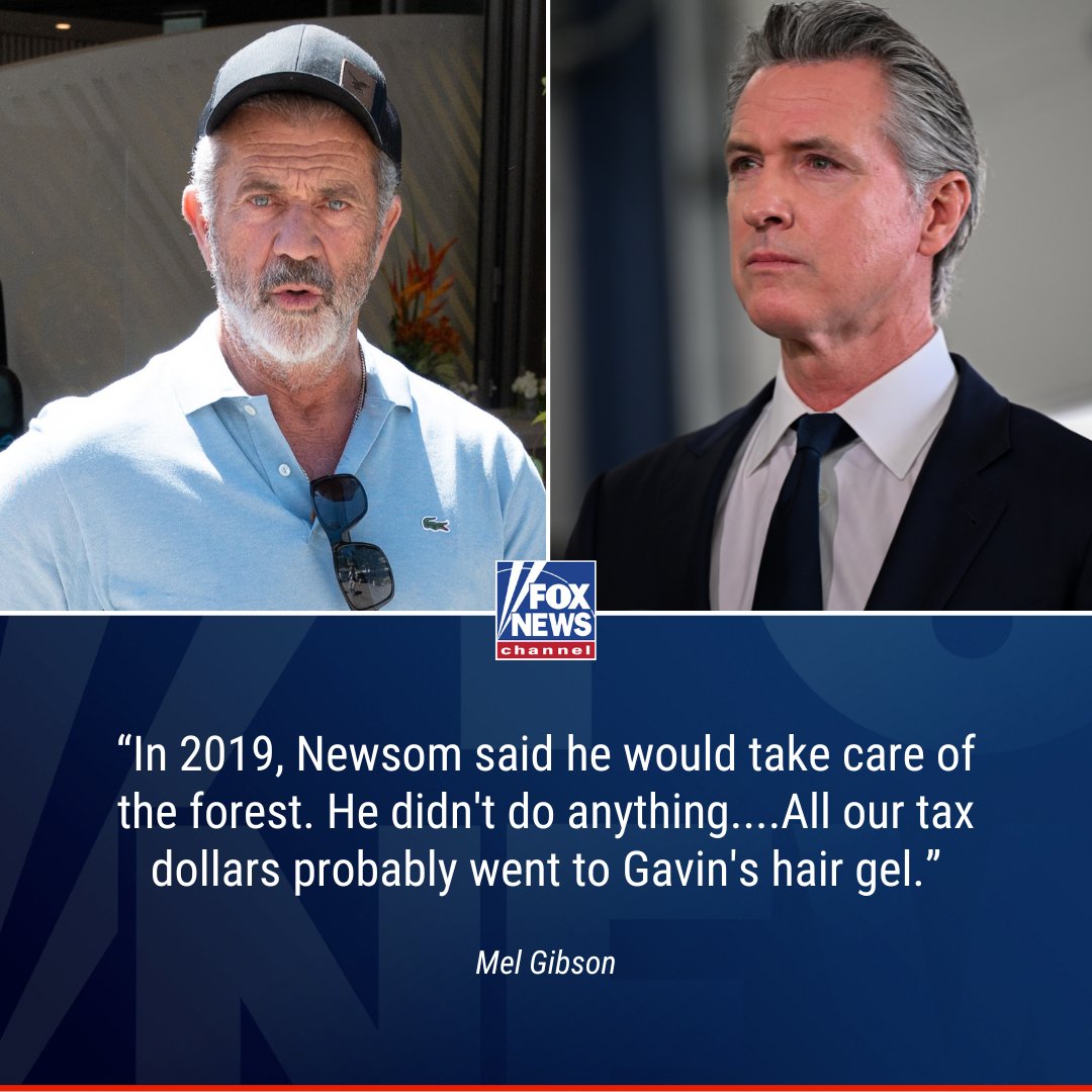 'IT'S SAD': Mel Gibson is ripping into California Gov. Gavin Newsom as deadly wildfires continue to decimate Los Angeles. trib.al/X9KnvJC