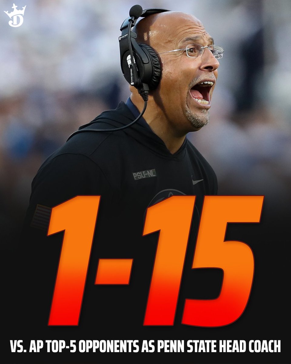 James Franklin is now 1-15 vs. AP top-5 opponents as the head coach at Penn State