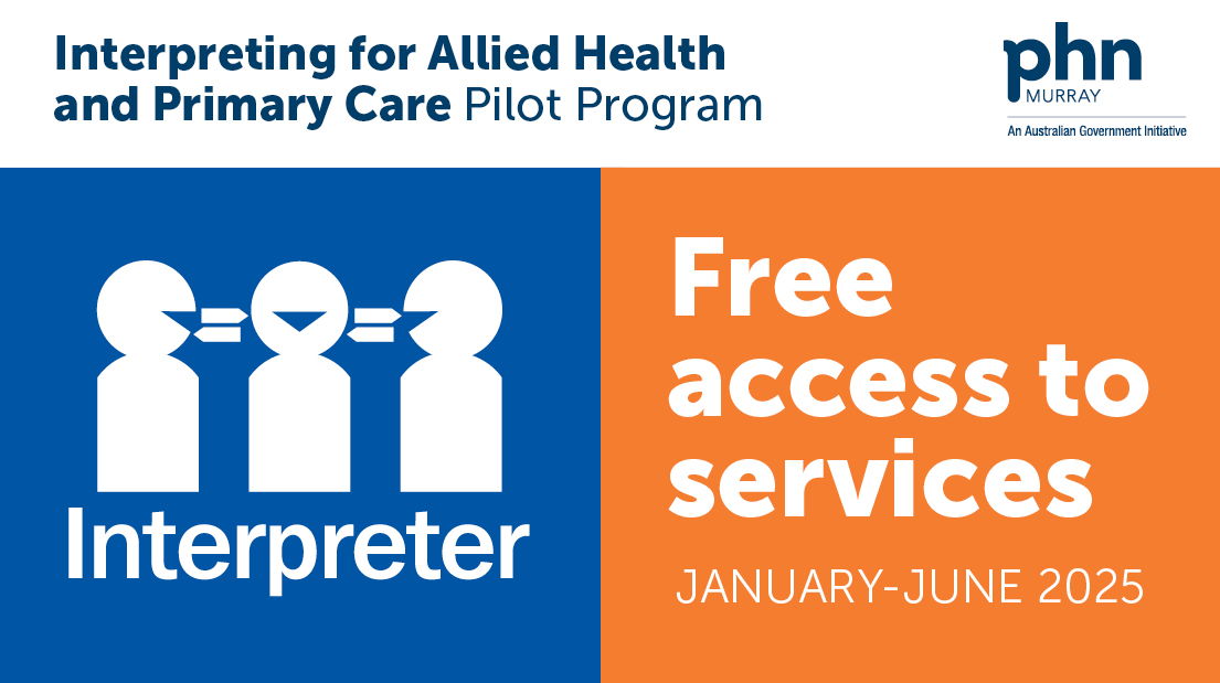 Private allied health and other primary health professionals in our region who were previously ineligible can now access free interpreter services to ensure patients from non-English backgrounds receive information in a language they understand murrayphn.org.au/news/increasin…
