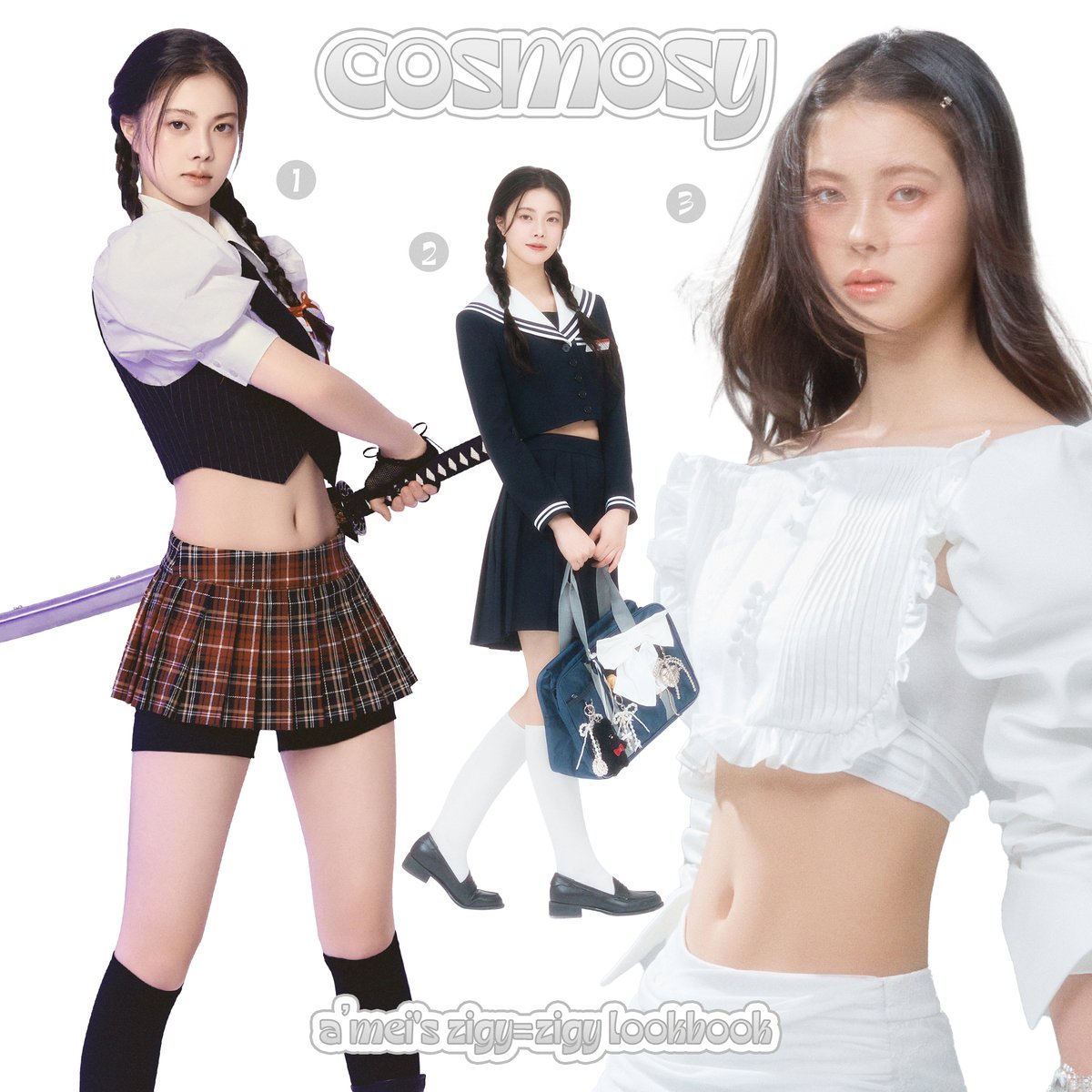 cosmosy_x's tweet photo. a'mei’s zigy=zigy lookbook 👗👚

#cosmosy #コスモシー #코스모시 #amei https://t.co/sCU3aOtUq9