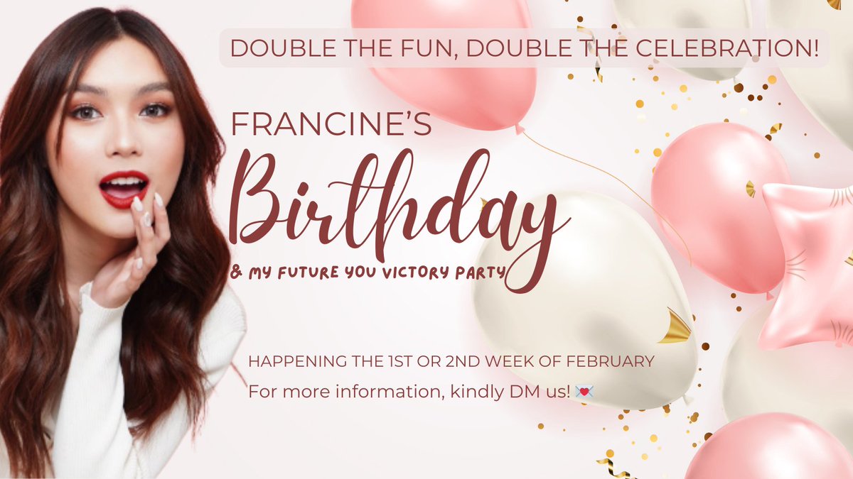 TITAS OF CARRELS OFC (@titasofcarrels) on Twitter photo What a beautiful way to collaborate! To show that we are ONE, One for Seth and Titas of Carrels invite you to Francine Diaz's 21st Birthday & "My Future You" Victory Party! ๐ Limited slots availableโDM if you're interested! ๐
#FranSeth #FrancineDiaz #SethFedelin #MyFutureYou What a beautiful way to collaborate! To show that we are ONE, One for Seth and Titas of Carrels invite you to Francine Diaz's 21st Birthday & "My Future You" Victory Party! ๐ Limited slots availableโDM if you're interested! ๐
#FranSeth #FrancineDiaz #SethFedelin #MyFutureYou