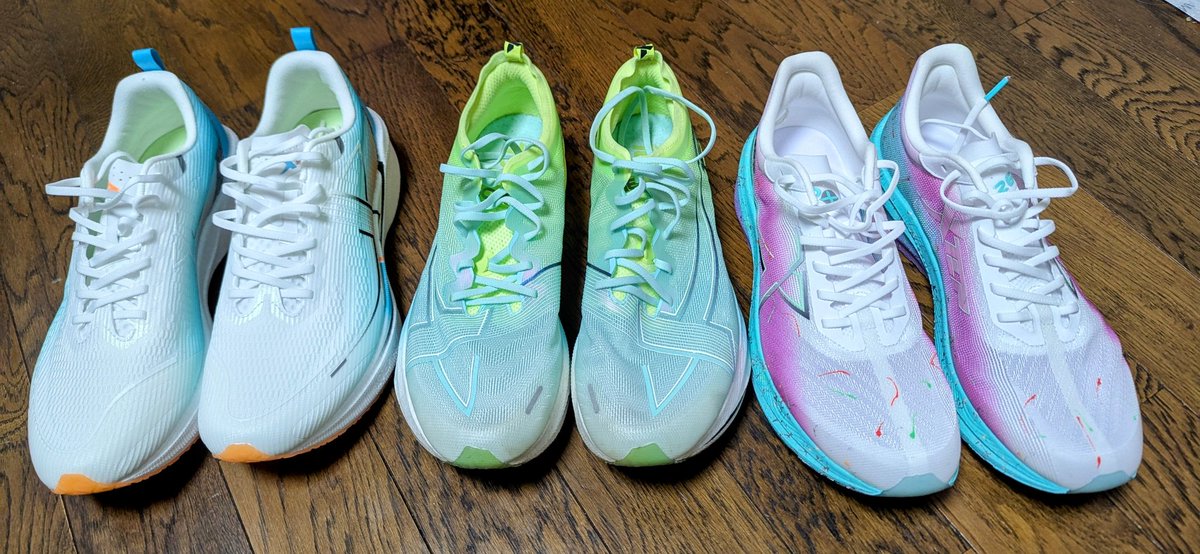 sakura100run's tweet image. 大迫さんも使っていると聞いて、俄然ヤル気が出てきました🏃

160x 6.0Proは持ってないですが🤣

我が家のXtep三兄弟w

160x 5.0Pro
260x
360x

#Xtep