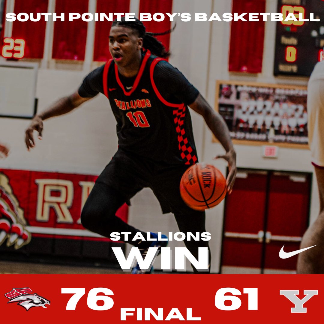 Good team win ! The Stallions advance to 3-0 in the region, and 11-4 on the season. The next match up will be Tuesday 1/14 at home vs  Lancaster.

Tonight Leading Scores 
Tre Raymon 35Pts 10Rebs
RJ Hill 19Pts 8Rebs
Trinten Stevenson 8Pts 2Stls
RJ Pickering 2Pts 5Rebs 5Ast