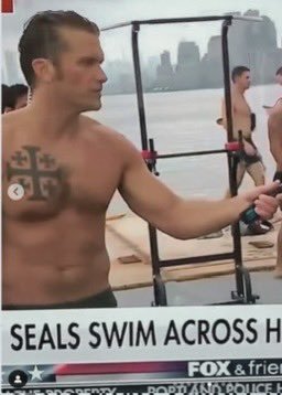 SteveCook62's tweet image. Remember when @PeteHegseth’s tattoo was racist?