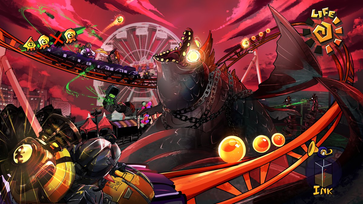 Camo_Ink's tweet image. Super Salmon Sunshine!! WAHOOO~🎢🐟🌴