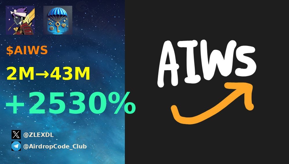 zlexdl's tweet image. 以上就是目前的内容！

以下是我的电报群昨晚的战绩!
💹 #AIWS  从 2M 到 43M  涨幅: 25.3x
💹 #axbxc 从 212K 到 2M  涨幅: 11.1x
💹 #MLT 从 202K 到 2M  涨幅: 10.2x
💹 #STEALTH  从 1M 到 24M  涨幅: 23.5x

强烈推荐订阅我的Telegram频道 - t.me/AirdropCode_Cl…