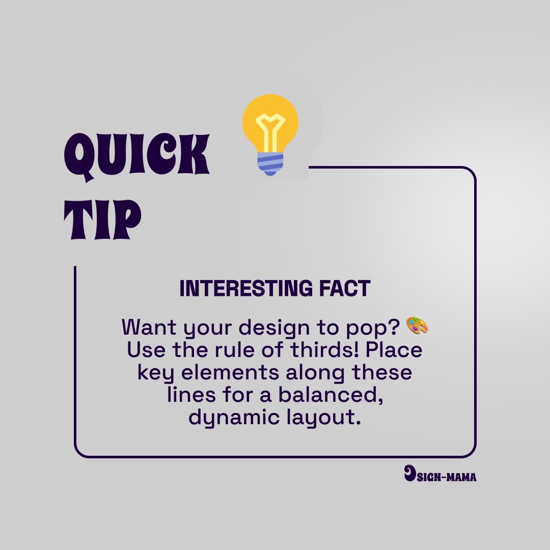 dsign_mama's tweet image. The rule of thirds is a fundamental concept in design and photography that helps create a visually pleasing and balanced composition.
#designjourney #zelena #DesignProgress