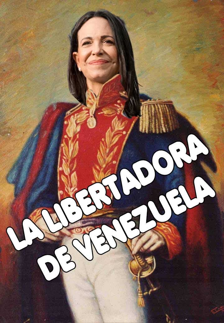 #09Enero
MAS QUE DEMOSTRADO, MARIA CORINA MACHADO, ADEMAS DE OVARIOS LE SOBRARON COJONES PARA ENFRENTAR A LA CONTIENDA DE HOY.
 firma: EL GLORIA AL BRAVO PUEBLO!
VIVA VENEZUELA LIBREEE🇻🇪🇻🇪
<a href="/Alexmezza948/">Alex Mezza</a> 
<a href="/JMilei/">Javier Milei</a> 
<a href="/ChiguieTripolar/">El Chigüire Tripolar</a> 
<a href="/AnonymousVene10/">ANONYMOUS VENEZUELA</a> 
<a href="/MariaCorinaYA/">María Corina Machado</a>