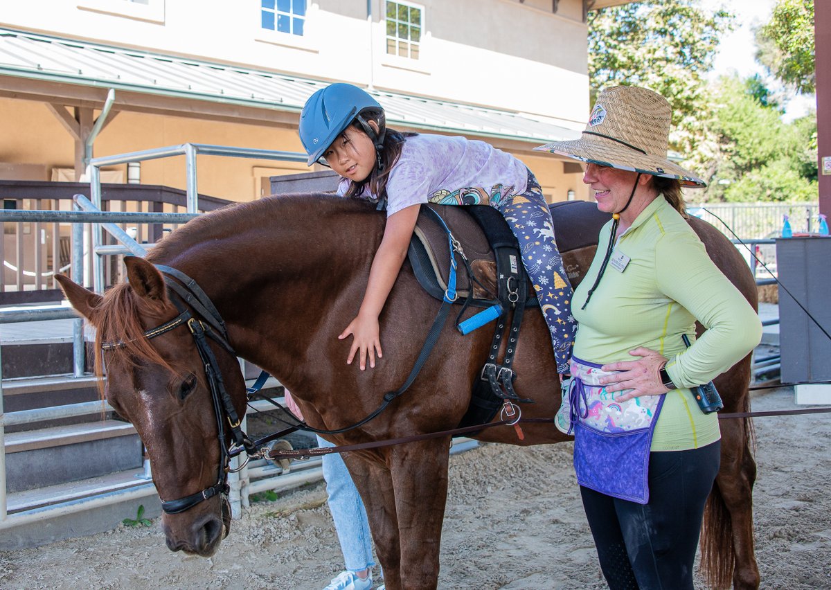 Sometimes, all you need is a hug—especially from a horse! 🐴💜 Our equine-assisted services bring moments of connection, growth, and joy to individuals of all abilities. #EquineTherapy #OccupationalTherapy