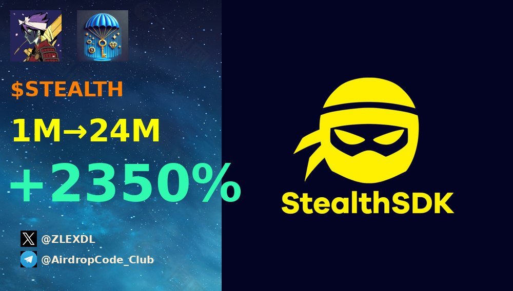 zlexdl's tweet image. 以上就是目前的内容！

以下是我的电报群昨晚的战绩!
💹 #AIWS  从 2M 到 43M  涨幅: 25.3x
💹 #axbxc 从 212K 到 2M  涨幅: 11.1x
💹 #MLT 从 202K 到 2M  涨幅: 10.2x
💹 #STEALTH  从 1M 到 24M  涨幅: 23.5x

强烈推荐订阅我的Telegram频道 - t.me/AirdropCode_Cl…