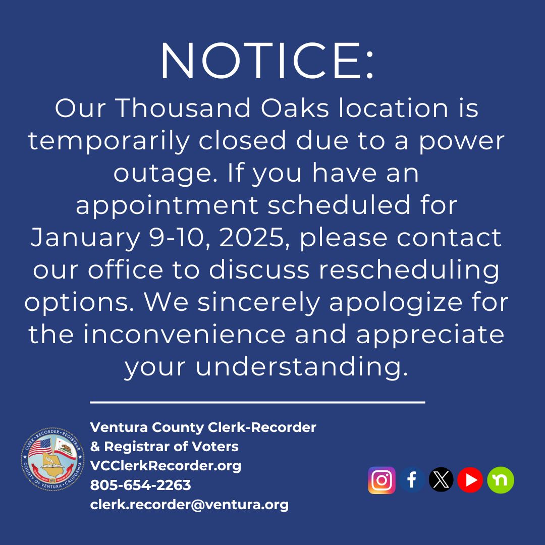 VC Clerk Recorder (@vcclerkrecorder) on Twitter photo 