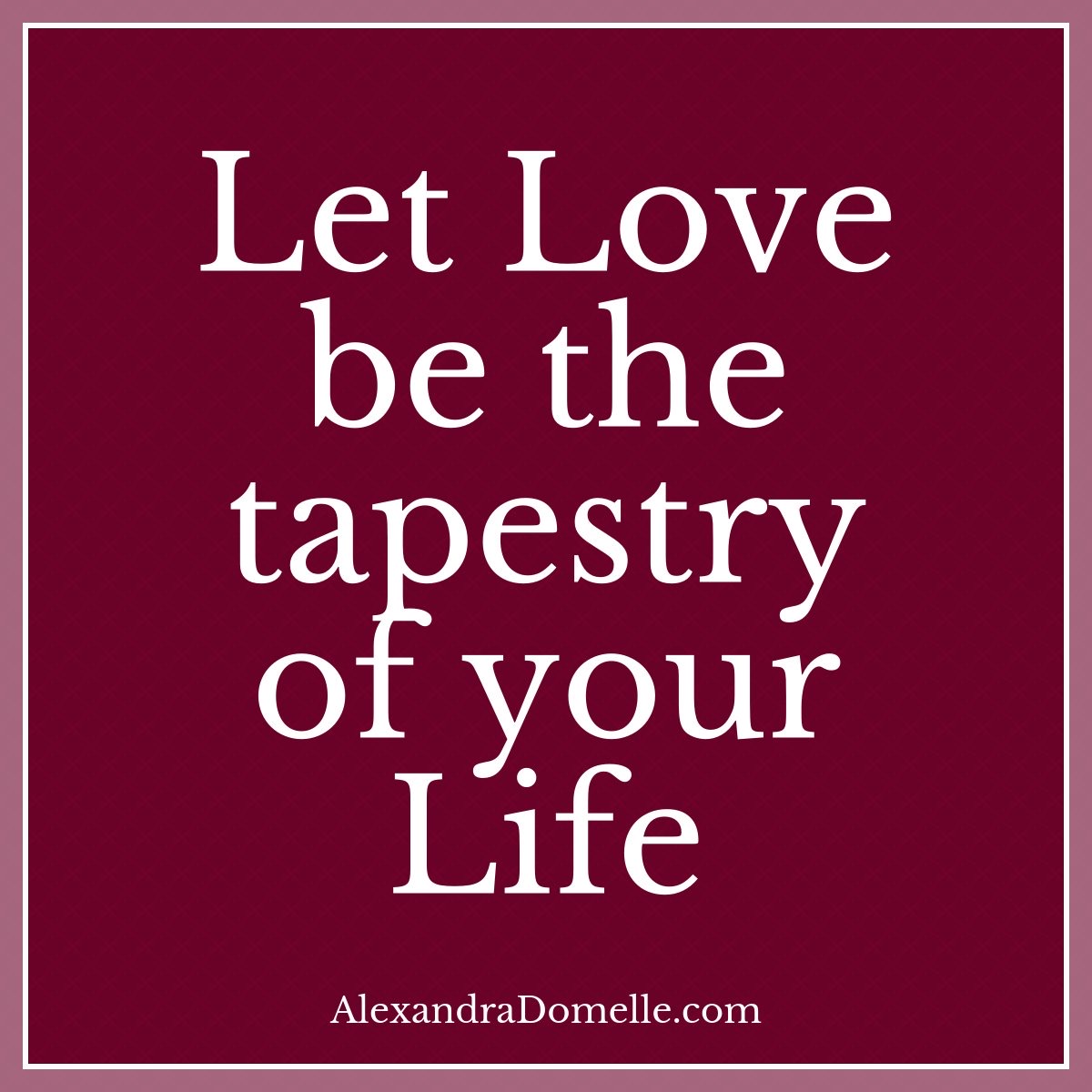 El Diablo (@eldiablo0786) on Twitter photo Let #love be the tapestry of your #life
via <a href="/alexdomelle/">Mindful Moment</a>
#ThinkBIGSundayWithMarsha
#JoyTrain #IQRTG
#LightUpTheLove #Love #LUTL
#ChooseLove
#GoldenHearts
#FamilyTrain
#StarFishClub
#IAMChoosingLove Let #love be the tapestry of your #life
via <a href="/alexdomelle/">Mindful Moment</a>
#ThinkBIGSundayWithMarsha
#JoyTrain #IQRTG
#LightUpTheLove #Love #LUTL
#ChooseLove
#GoldenHearts
#FamilyTrain
#StarFishClub
#IAMChoosingLove