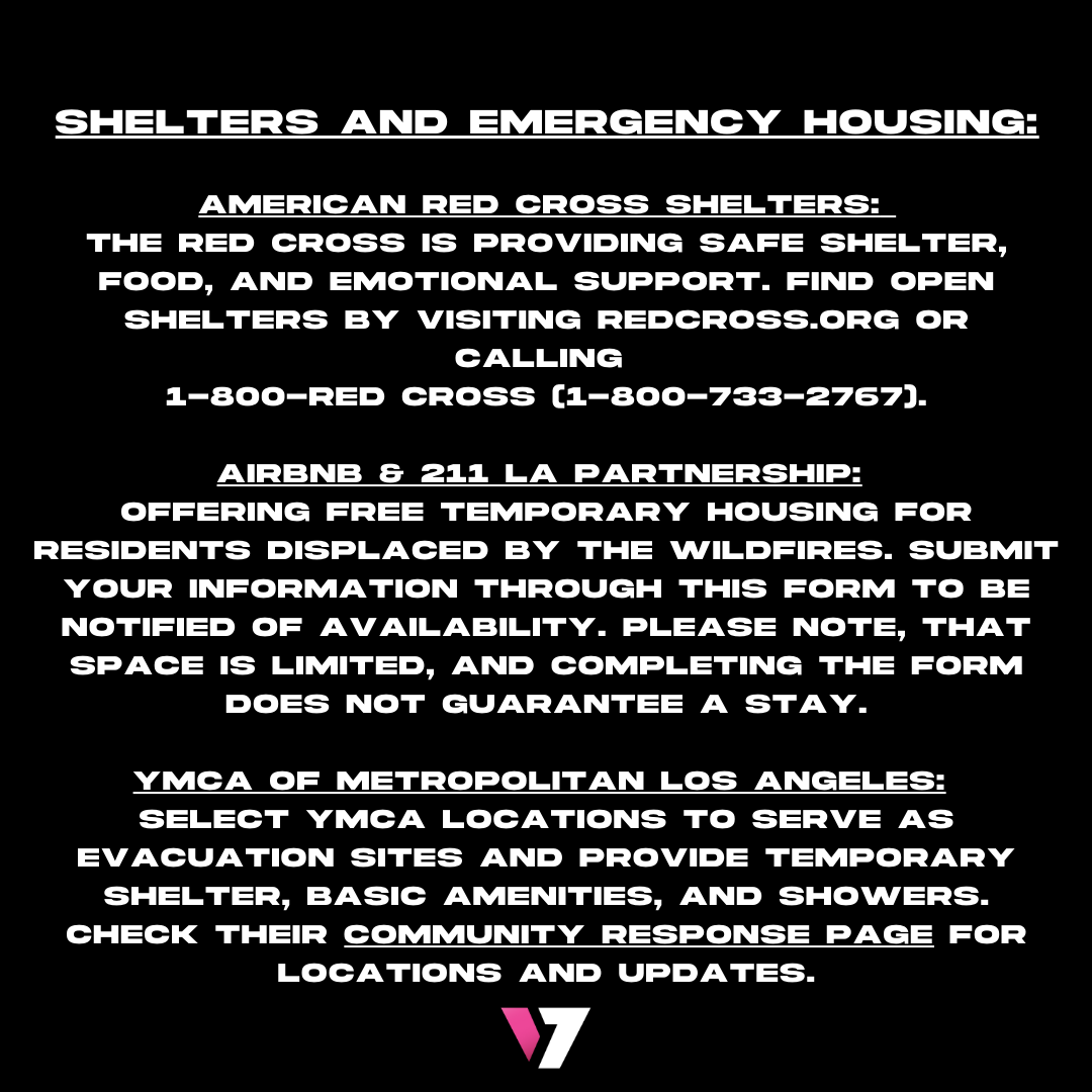 OfficialUltra7's tweet photo. Together we can build a better tomorrow! We have provided some emergency contacts and shelter info for anyone looking. Stay safe LA! https://t.co/TFz3P6r9SS