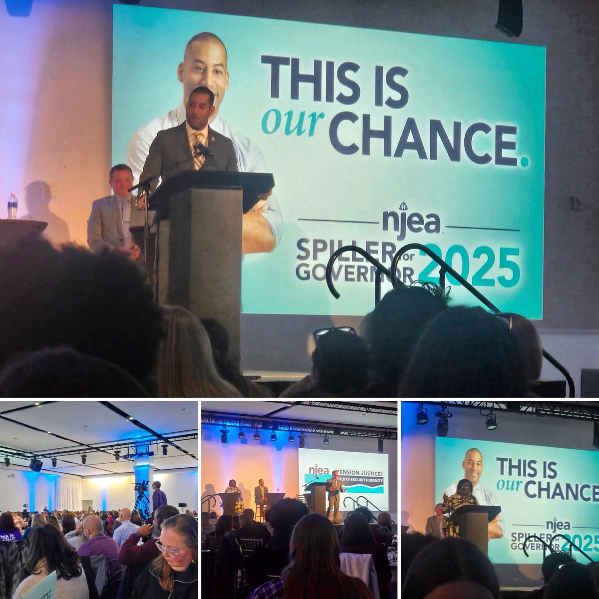 CHEA President Steve Redfearn in attendance at tonight’s NJEA statewide Presidents’ meeting in Freehold, NJ