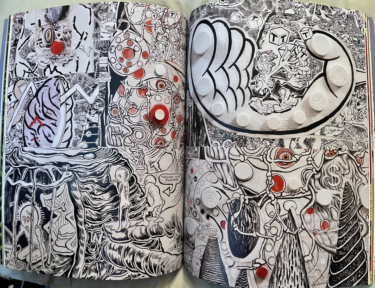 more pages from the comic anthology Alive Outside edited by Cullen Beckhorn and Marc Bell, mind blowing work.